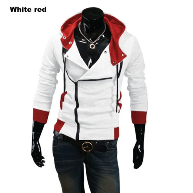 Swag Zipper Cardigan Hoodies Men Fashion Hooded Sweatshirts Spring Spring Sportswear Long Sleeve Slim Tracksuit Jacket