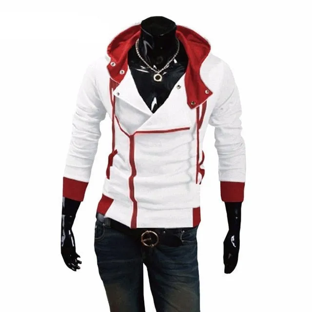 Swag Zipper Cardigan Hoodies Men Fashion Hooded Sweatshirts Spring Spring Sportswear Long Sleeve Slim Tracksuit Jacket