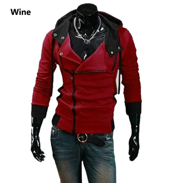 Swag Zipper Cardigan Hoodies Men Fashion Hooded Sweatshirts Spring Spring Sportswear Long Sleeve Slim Tracksuit Jacket