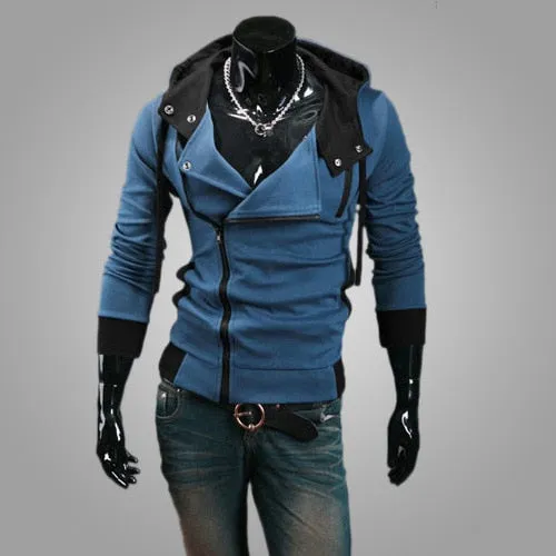 Swag Zipper Cardigan Hoodies Men Fashion Hooded Sweatshirts Spring Spring Sportswear Long Sleeve Slim Tracksuit Jacket