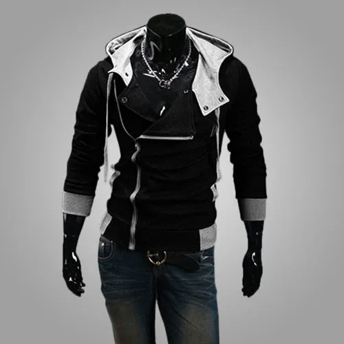 Swag Zipper Cardigan Hoodies Men Fashion Hooded Sweatshirts Spring Spring Sportswear Long Sleeve Slim Tracksuit Jacket