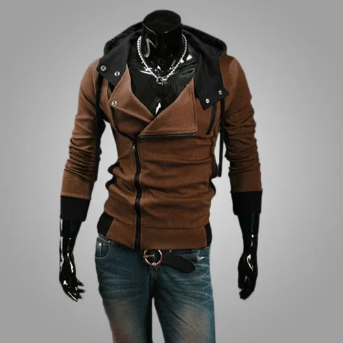 Swag Zipper Cardigan Hoodies Men Fashion Hooded Sweatshirts Spring Spring Sportswear Long Sleeve Slim Tracksuit Jacket