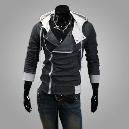 Swag Zipper Cardigan Hoodies Men Fashion Hooded Sweatshirts Spring Spring Sportswear Long Sleeve Slim Tracksuit Jacket