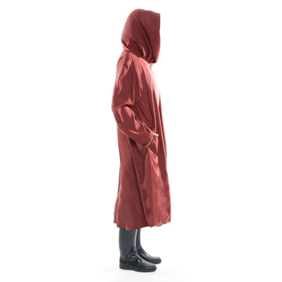 Tea Length Donatella Rain Coat - Red