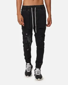 The Anti Order Blueprint Denim Joggers Vintage Black