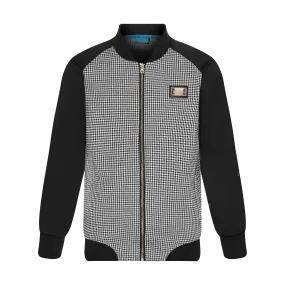 THE HOUNDSTOOTH JACKET-BLACK