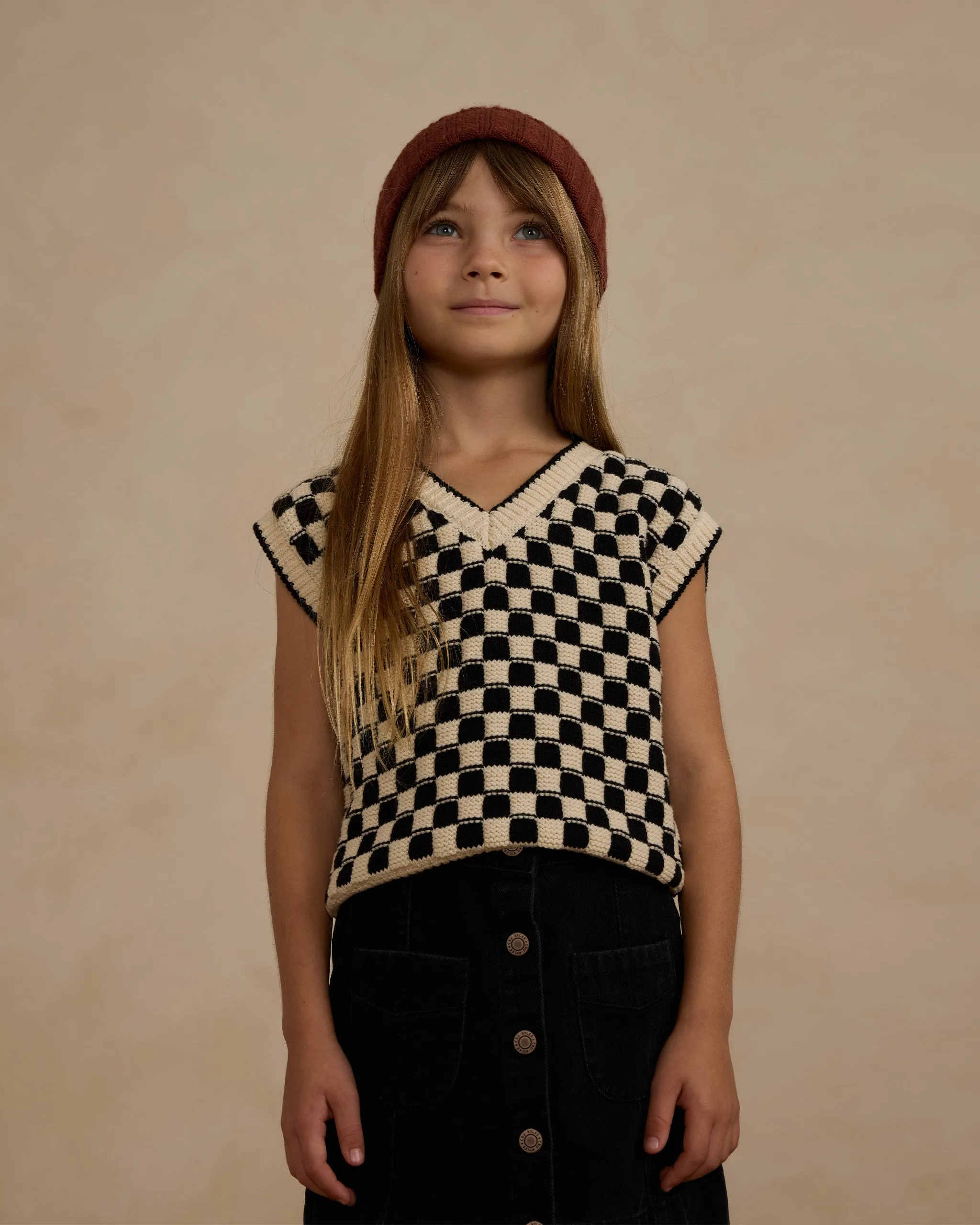 The Sweater Vest by Rylee   Cru - Check - KIDS