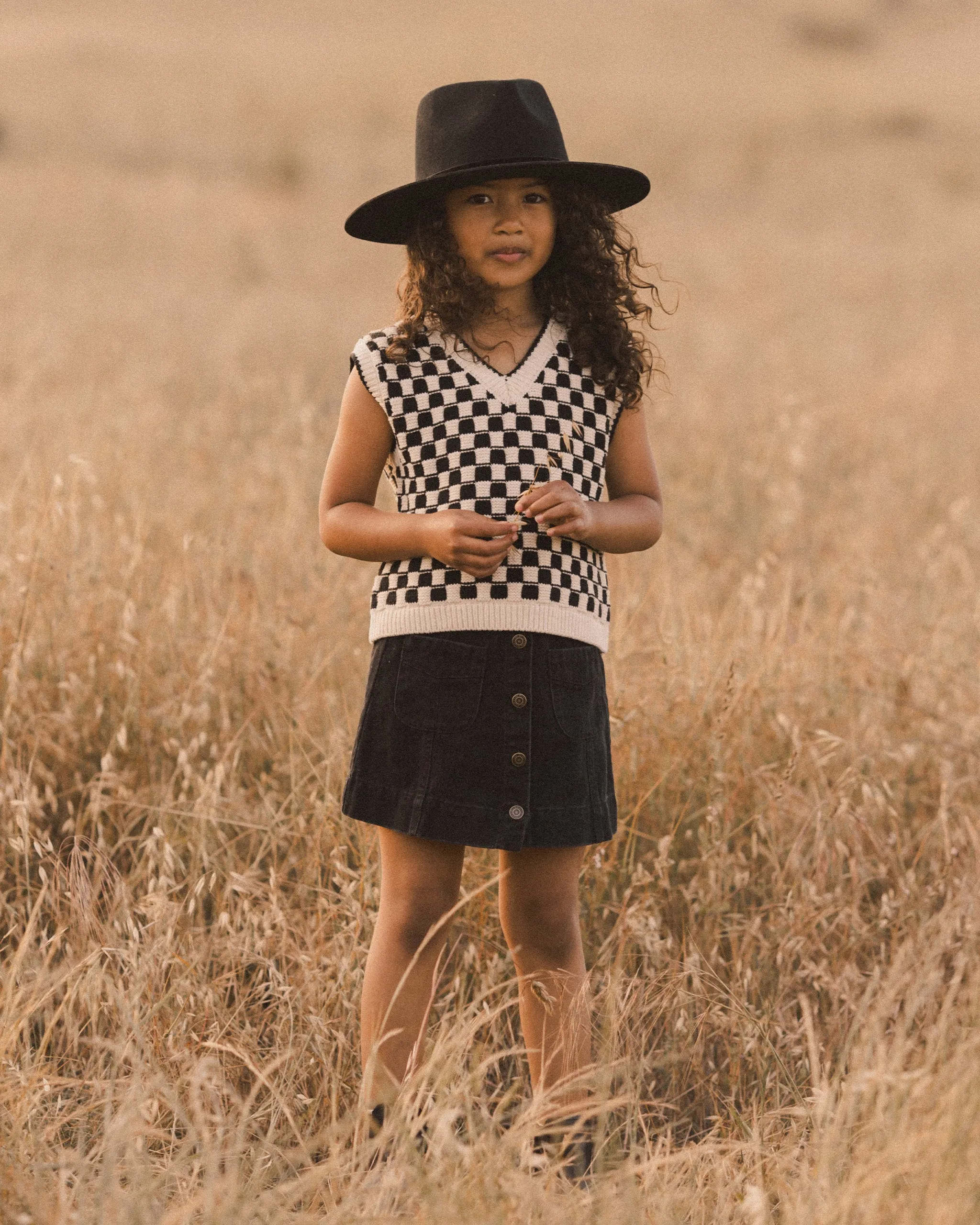 The Sweater Vest by Rylee   Cru - Check - KIDS