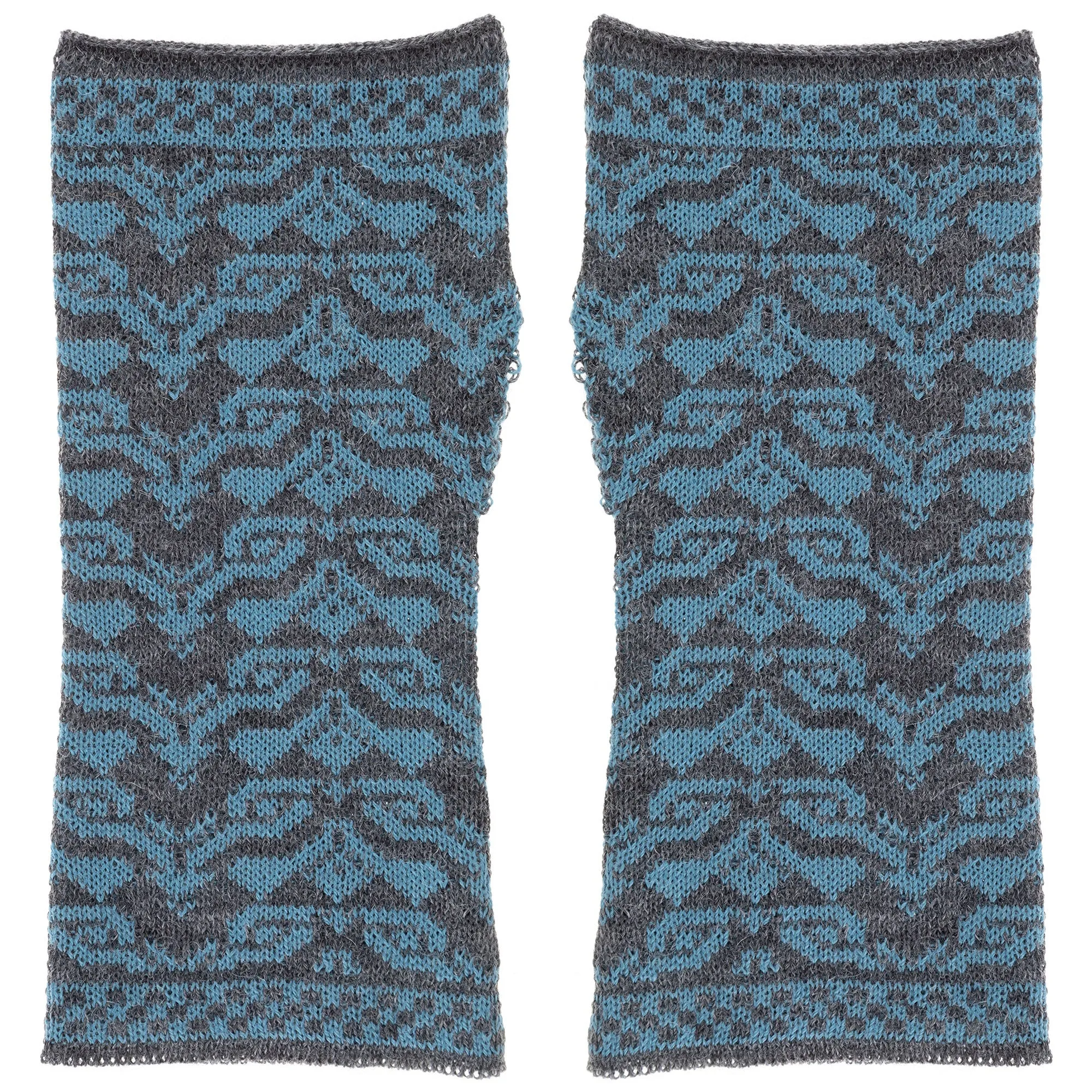 Two-Toned Alpaca Fingerless Mittens