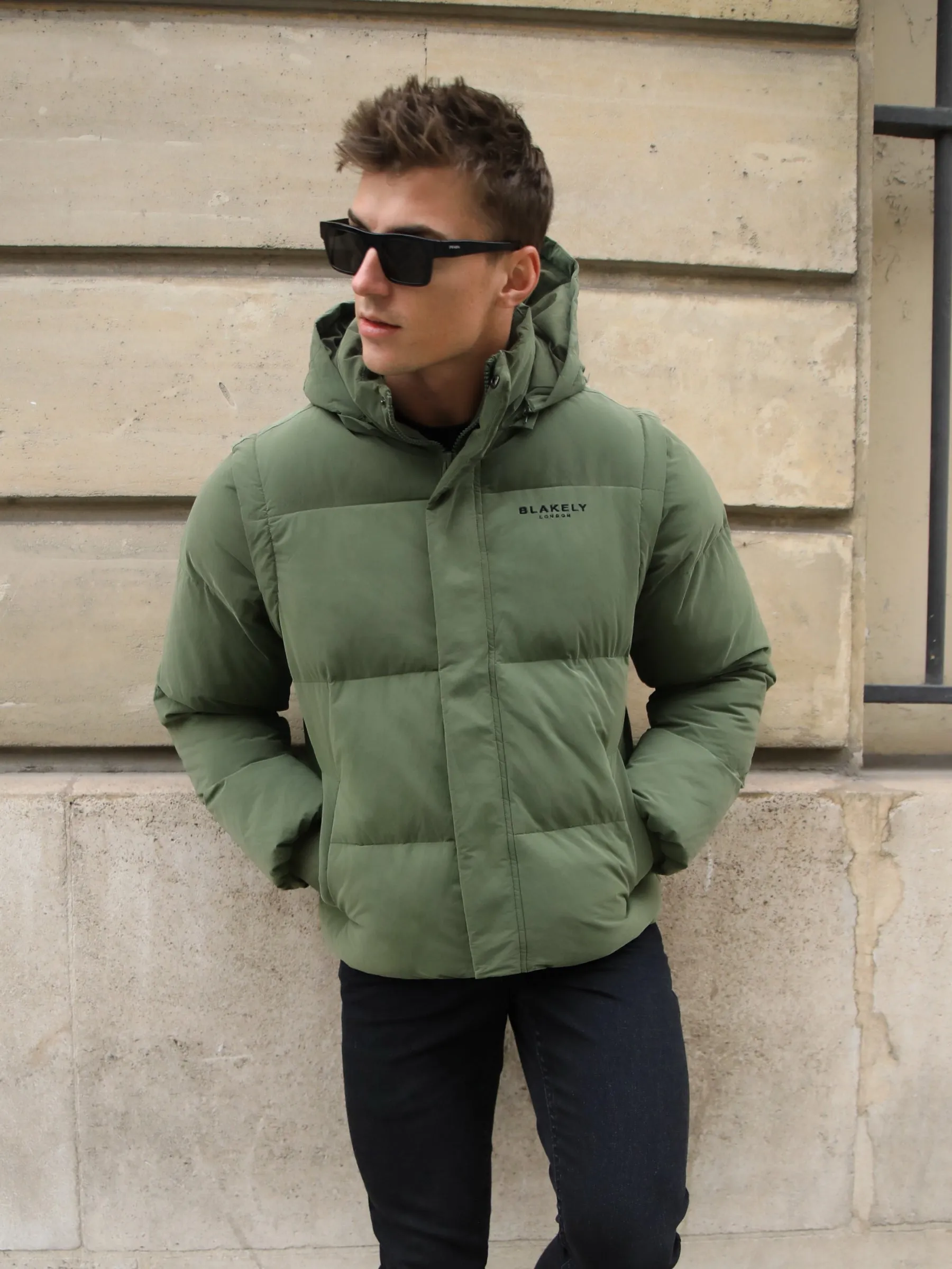 Ultimate Multiway Puffer Coat - Khaki Green