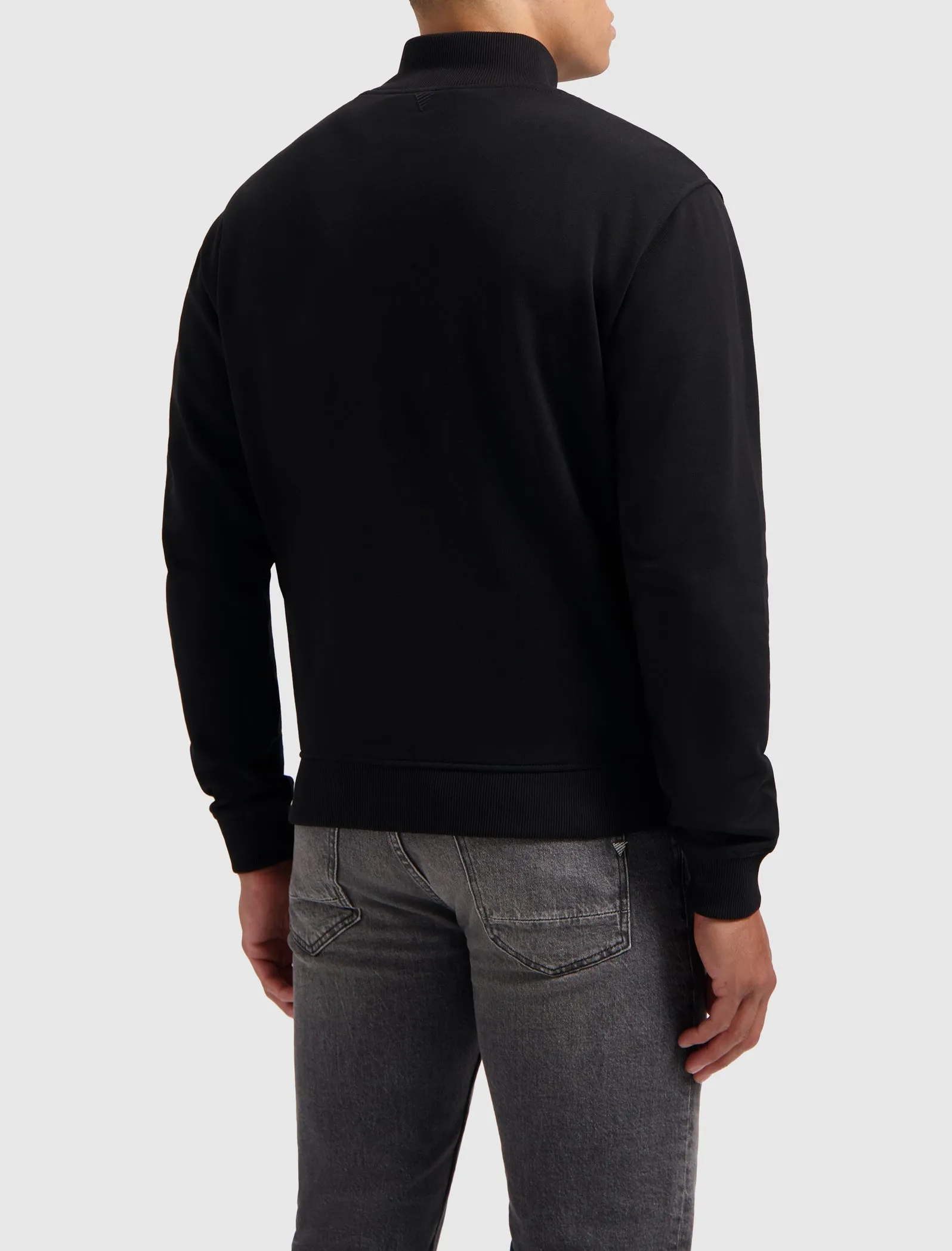 Utility Zip-Up Sweater | Black