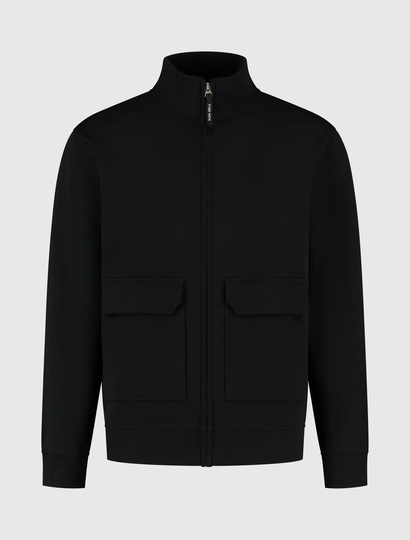 Utility Zip-Up Sweater | Black