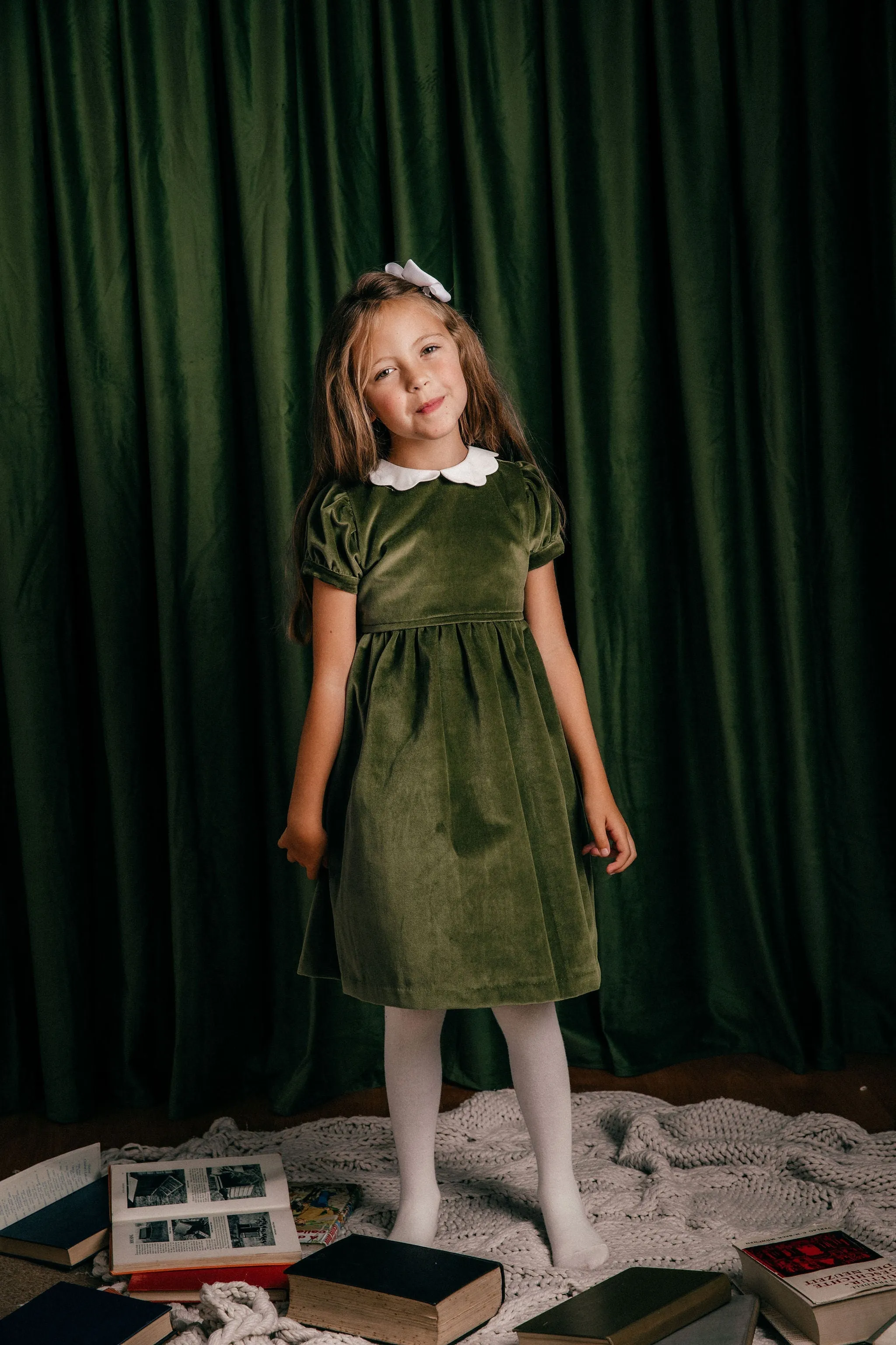 Velvet Dress - Green