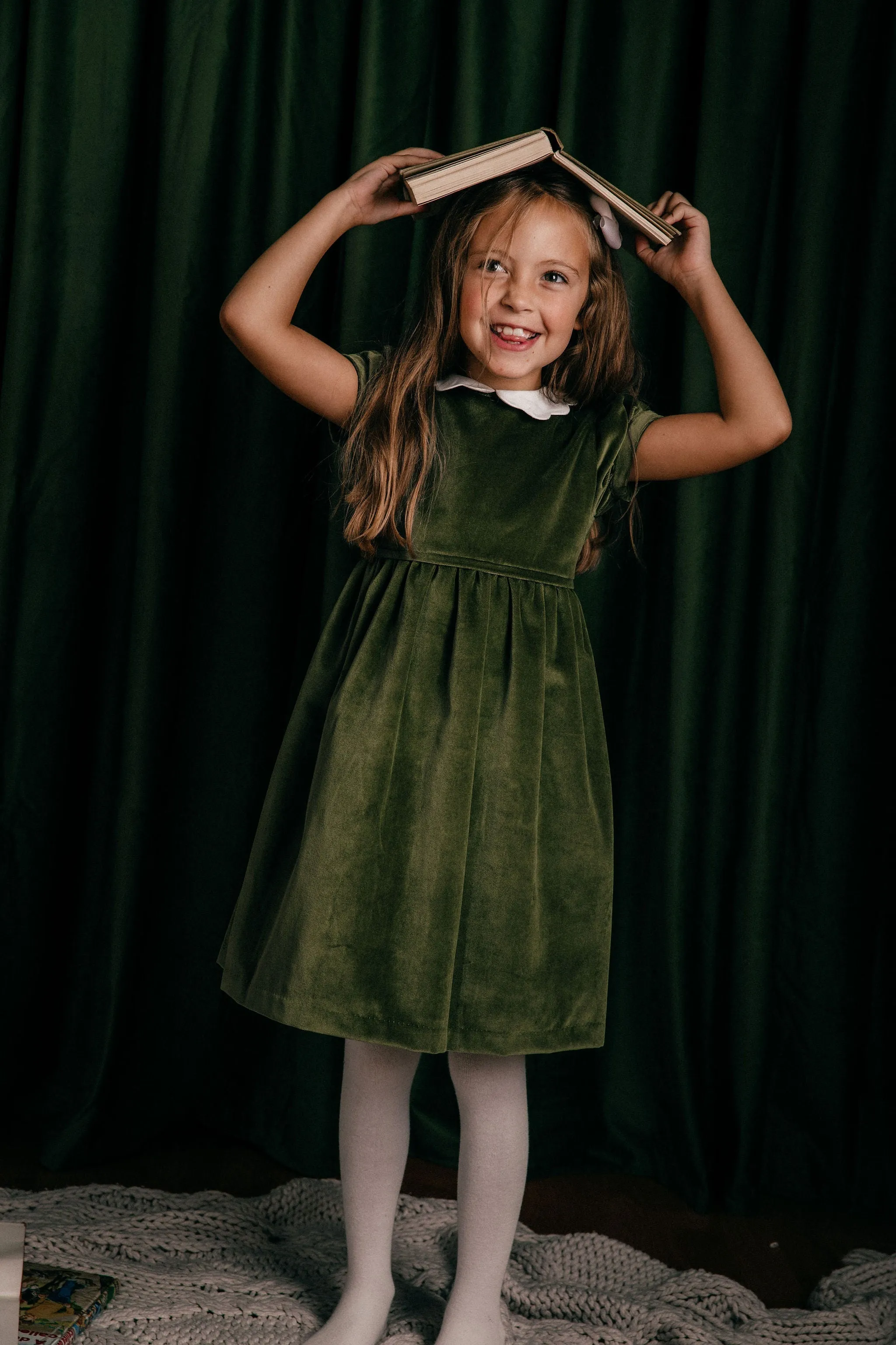 Velvet Dress - Green