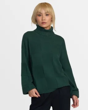 Vineyard Turtleneck Sweater - Pineneedle