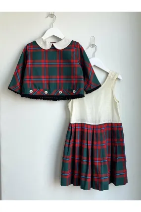 Vintage 50’s Kate Greenway Plaid 2-piece Set - Size 5 (possibly 6)