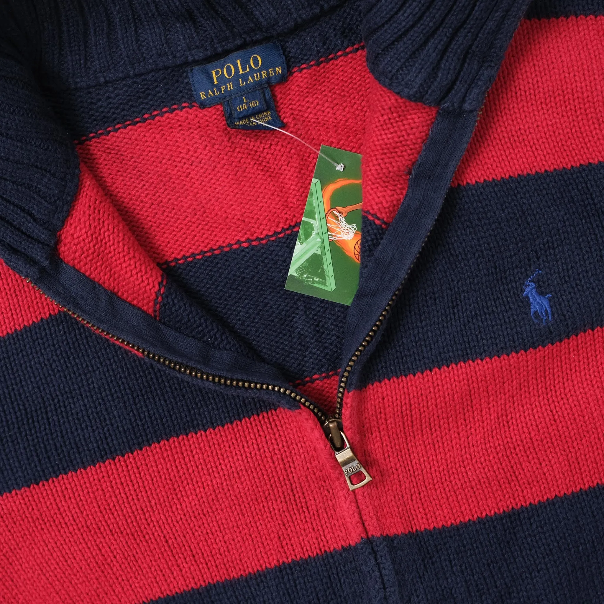 Vintage Polo Ralph Lauren Kids Knit Jacket Small