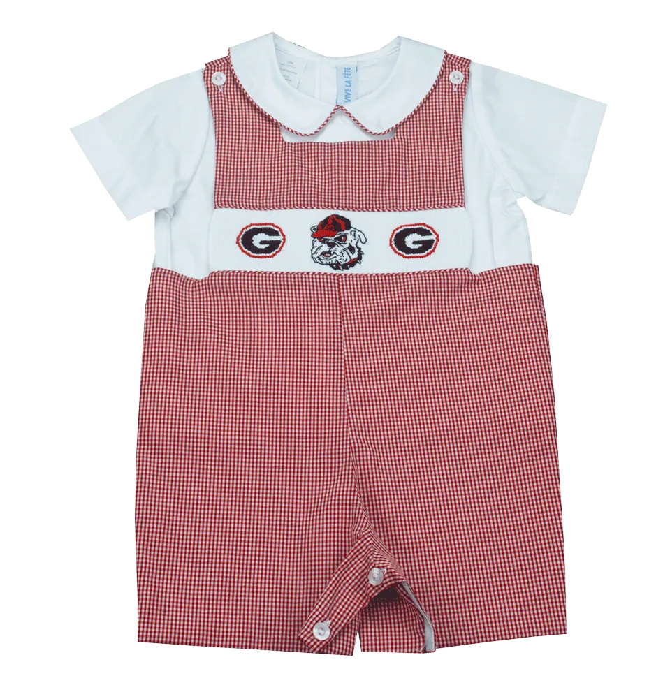 Vive La Fete Carolina Smocked  Shortall 2pc Set