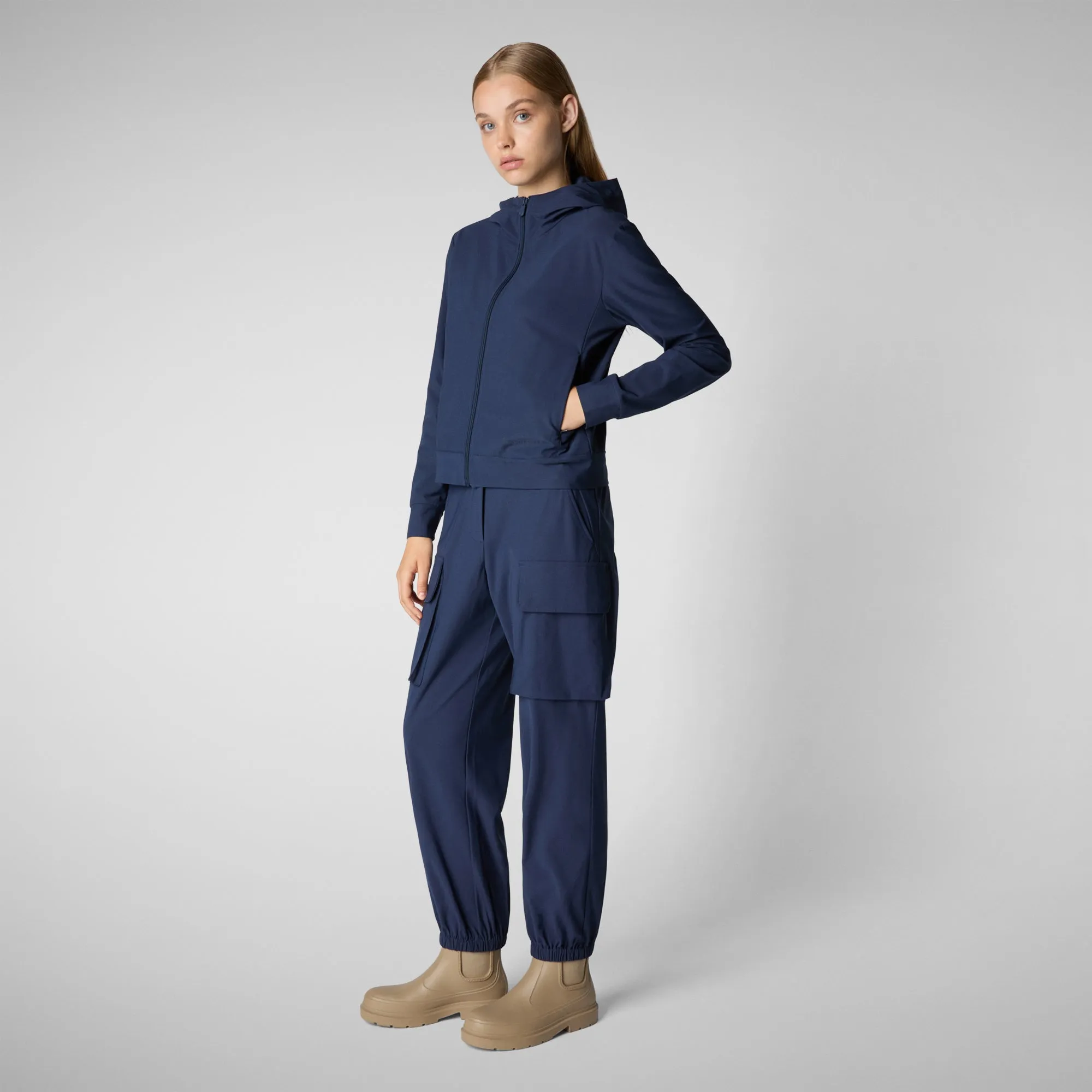 Women's cargo pants Gosy in Navy blue