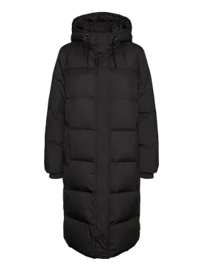 Women's Quilted Puffer Coat,Black