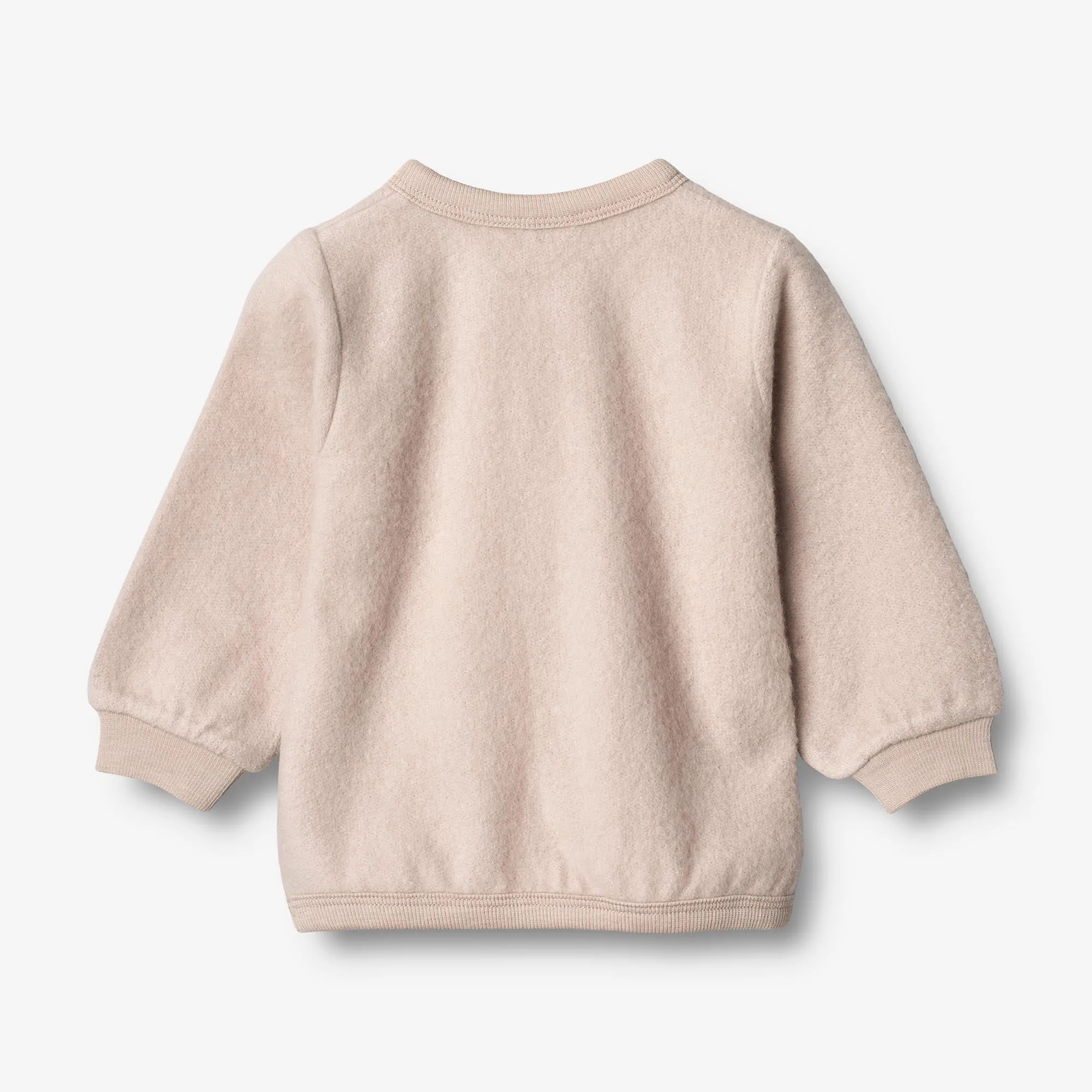 Wool Fleece Cardigan | Baby - pale lilac