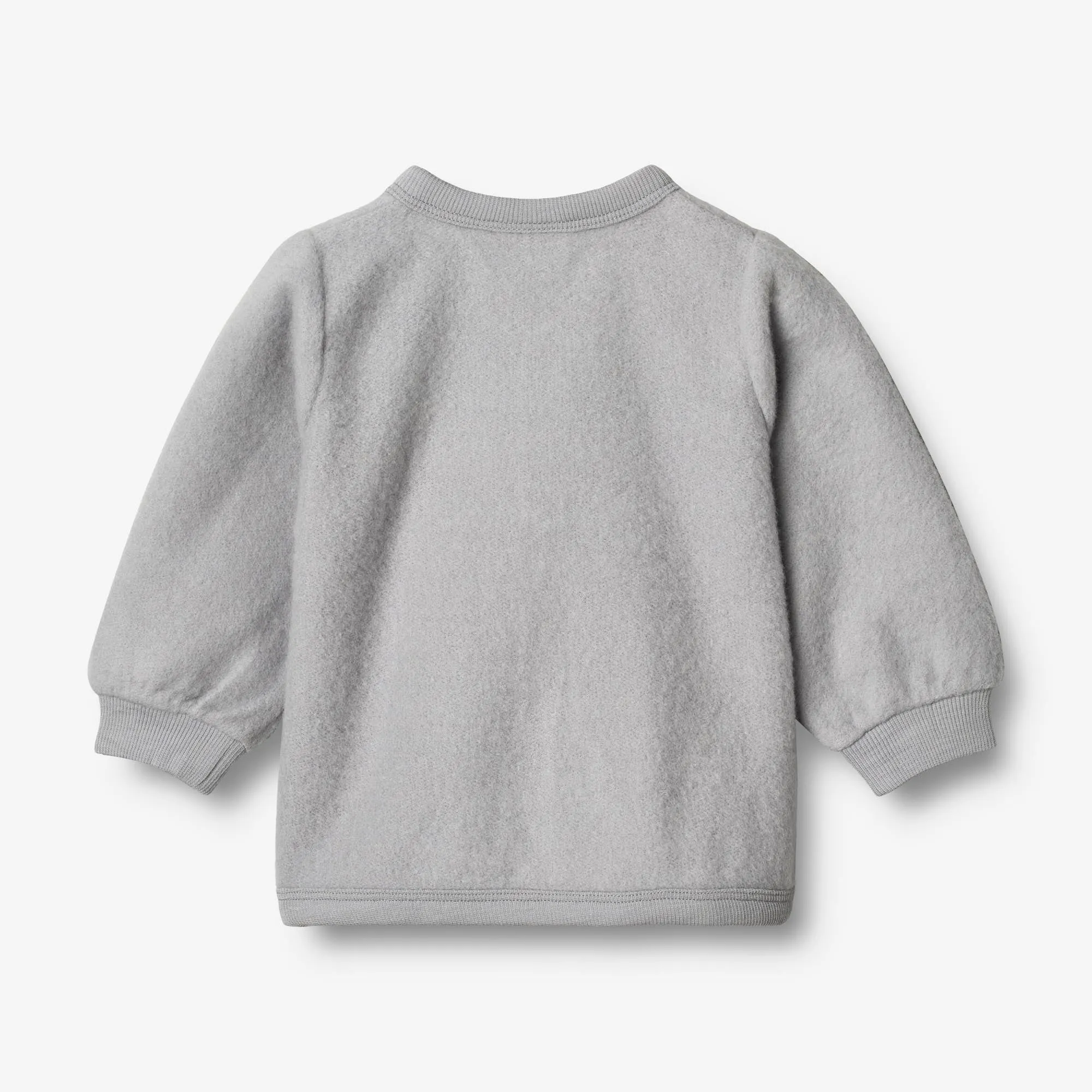 Wool Fleece Cardigan | Baby - winter sky